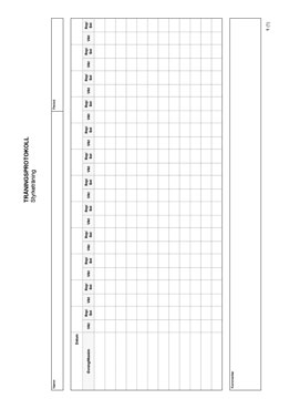 Träningsprotokoll - Styrketräning