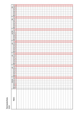 Semesterlista 1-12 månader - Utan hel...