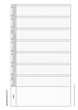 Semesterlista 1-12 månader