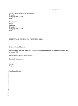 Carta confidencial (ES)