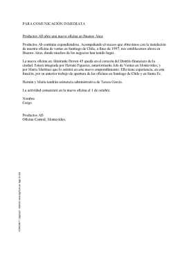 Communicado de prensa (ES)