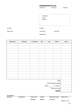 Orderbekräftelse