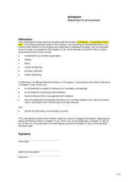 Affidavit - Attachment for procuremen...