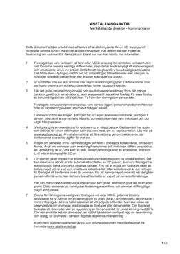 Anställningsavtal - Verkställande direktör - Rekommendationer