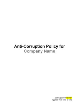 Anti-Corruption Policy