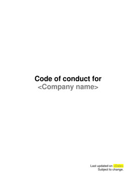 Code of conduct